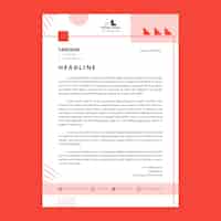 Free vector flat law firm letterhead template