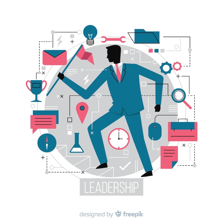 Free Vector flat leadership design