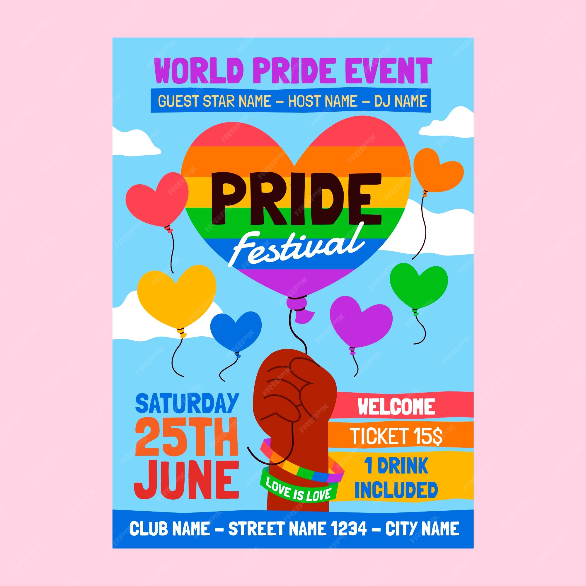 LGBT Pride Club Flyer Template