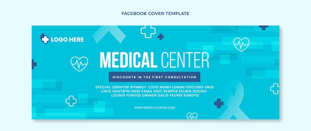 Flat medical facebook cover