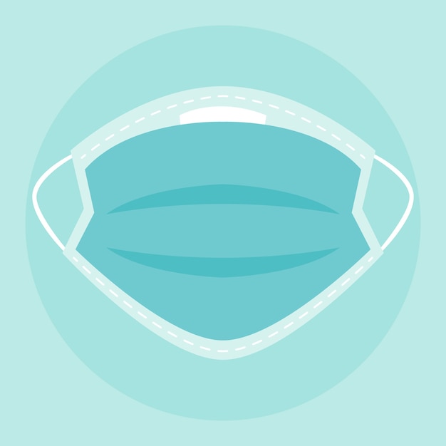 Flat medical mask