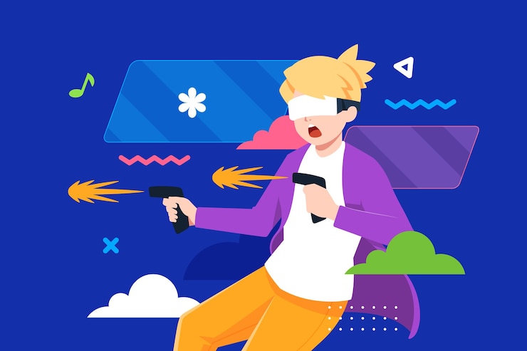 Free Vector flat metaverse background