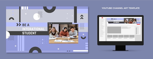 Arte del canale youtube della scuola internazionale minima piatta