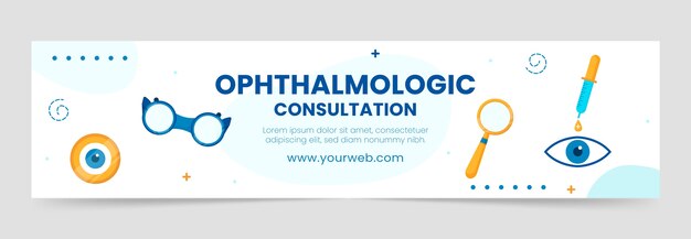 Flat minimal ophthalmologist twitch banner