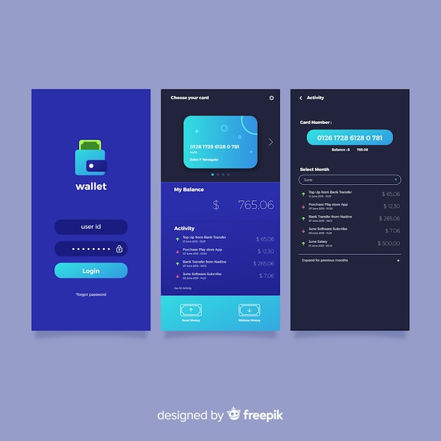 Free vector flat mobile app cover