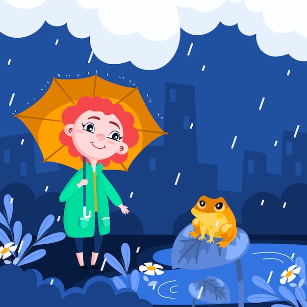 Rainy day Royalty Free Vector Image - VectorStock