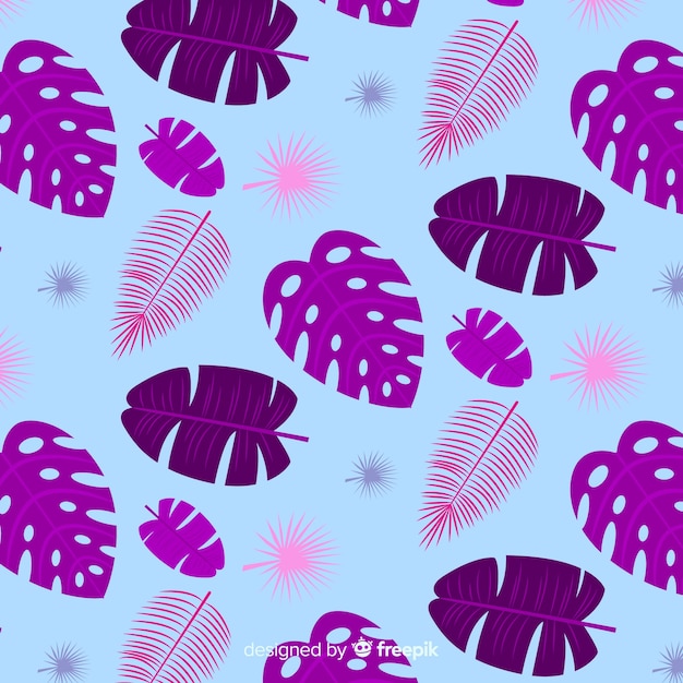 Flat monstera pattern