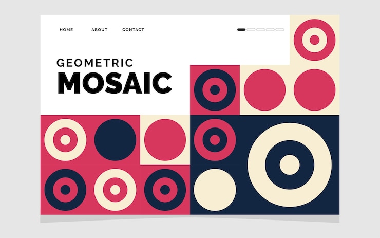 Free Vector flat mosaic background vector illustration