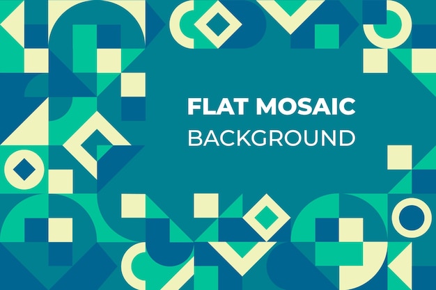 Free Vector | Flat mosaic background