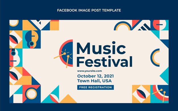 Flat mosaic music festival facebook post