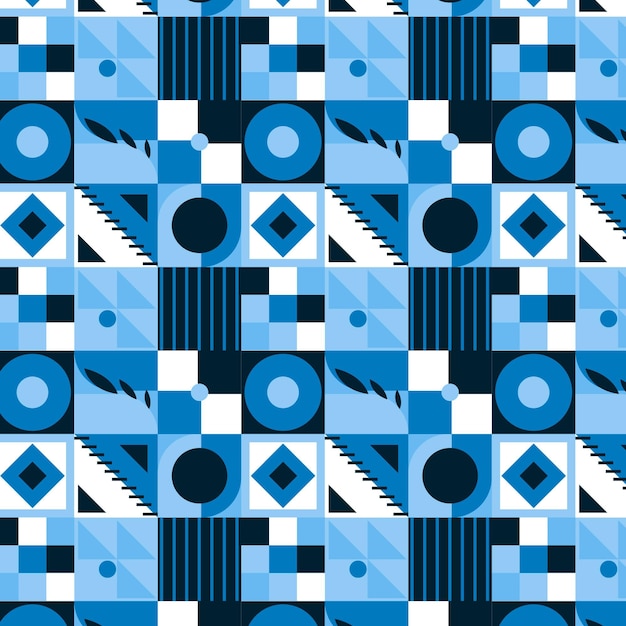 Бесплатное векторное изображение Плоский дизайн мозаики
