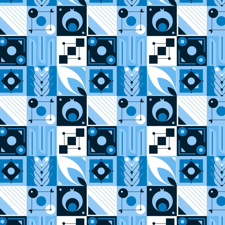 Free Vector flat mosaic pattern design