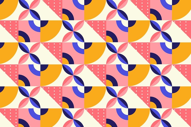 Free vector flat mosaic pattern design