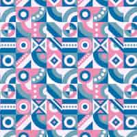 Free vector flat mosaic pattern design