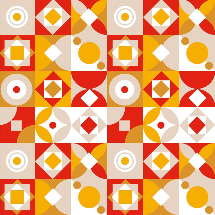 Free Vector flat mosaic pattern design
