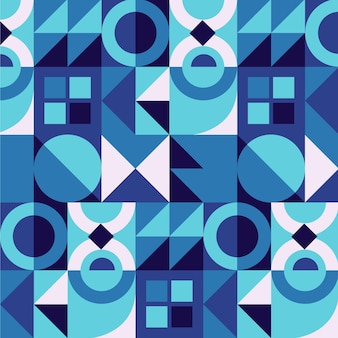 Flat mosaic pattern design