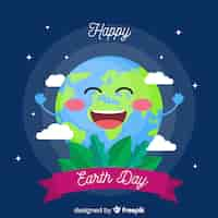 Free vector flat mother earth day background