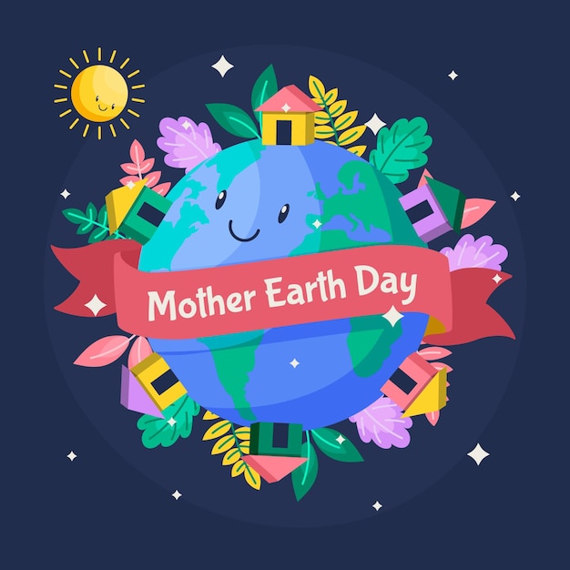 Flat mother earth day event