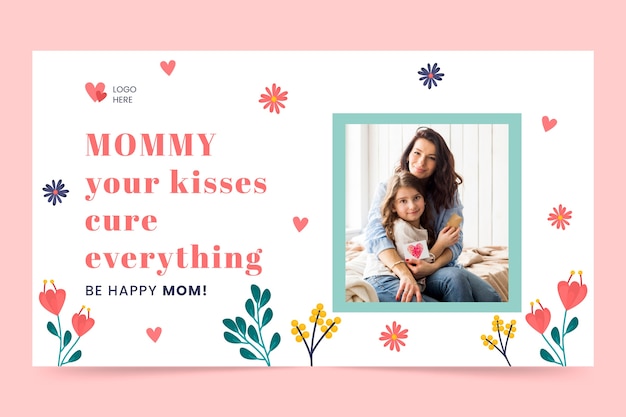 Flat mother's day twitch background