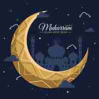 Free vector flat muharram illustration