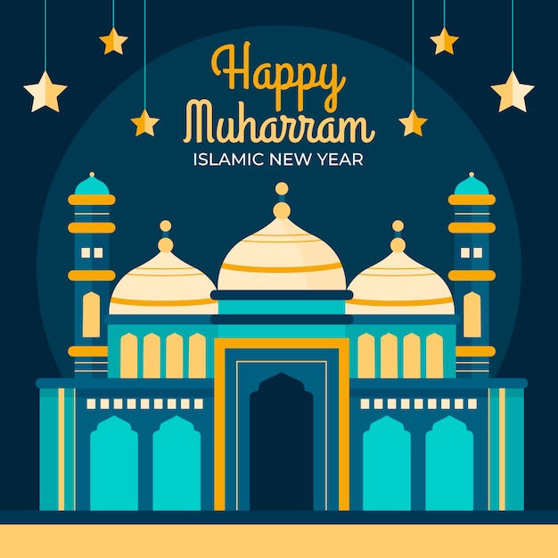 Free vector flat muharram illustration