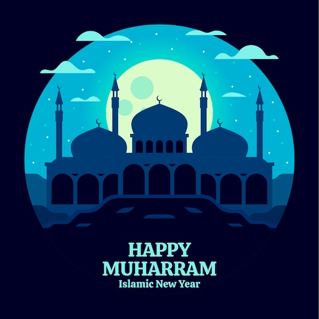 Free vector flat muharram illustration