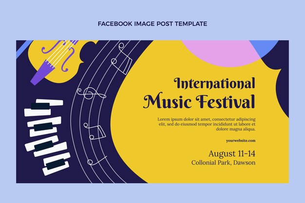 フラット音楽祭のFacebook投稿