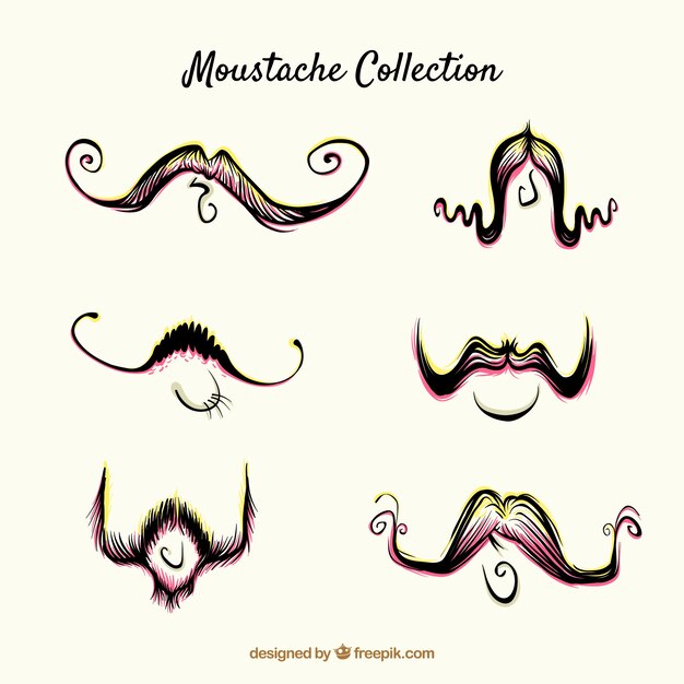 Flat mustache pack