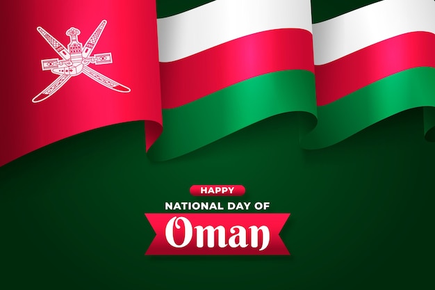 Flat national day of oman background