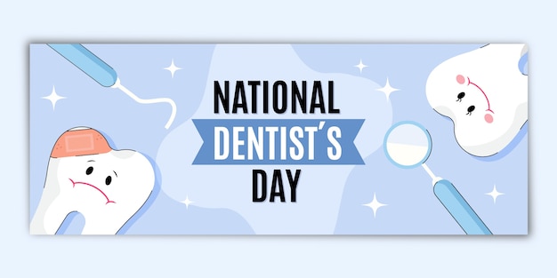 フラット​全国​歯科医​の​日​の​水平​バナー