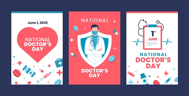 Flat National Doctor'sDayInstagramストーリーコレクション