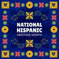 Free vector flat national hispanic heritage month background