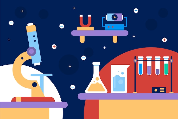 Free Vector flat national science day background