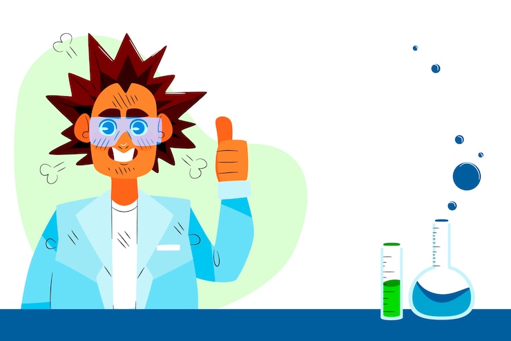 Free Vector flat national science day background