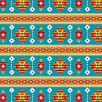 Free vector flat native american pattern design