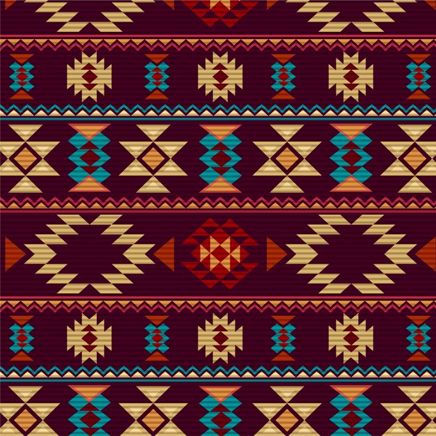 Flat native american pattern
