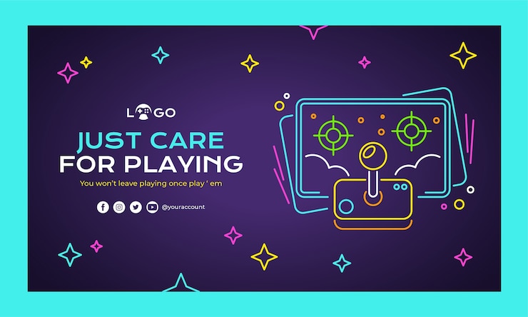 Free Vector flat neon gaming twitch background