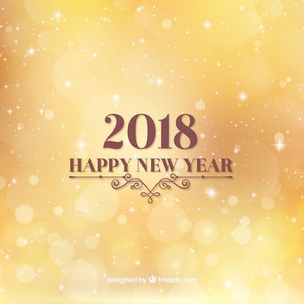 Новый год 2018 года в желтом