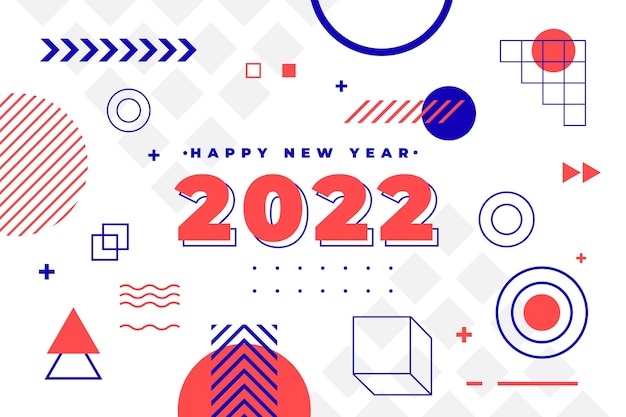 Free vector flat new year background