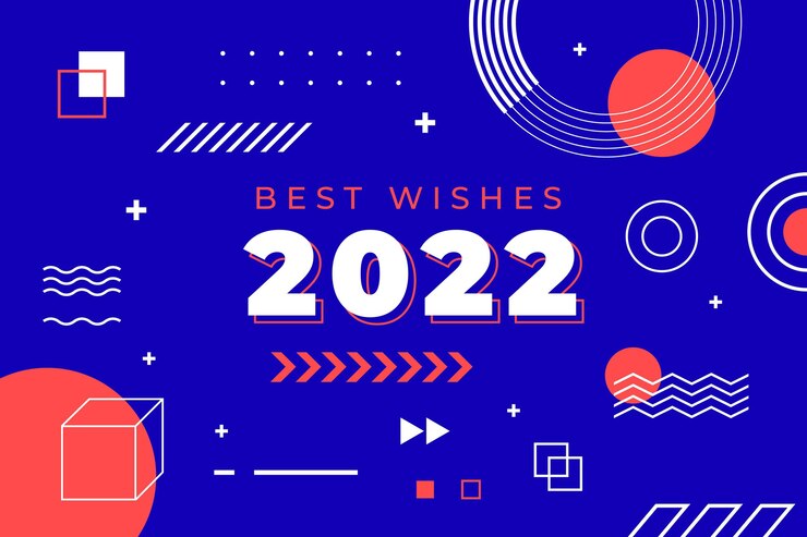 免費 Vector 平坦的新年背景
