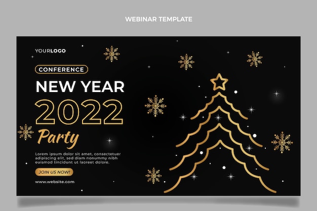 Free vector flat new year horizontal sale banner template