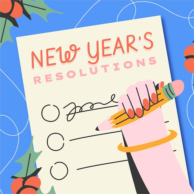 Free vector flat new year's eve celebration illustration