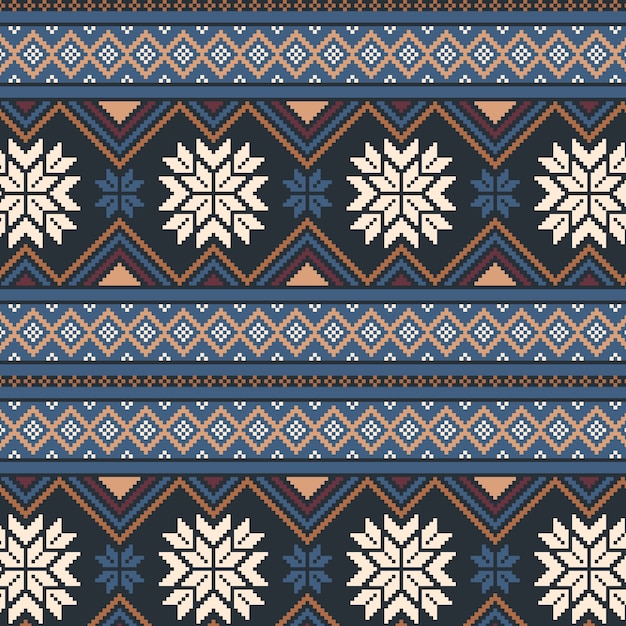 Flat nordic pattern