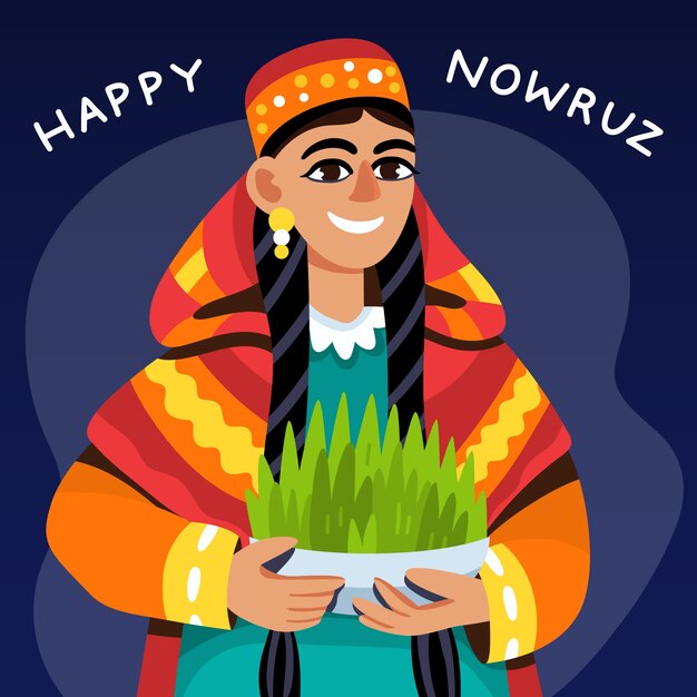 플랫 nowruz 그림