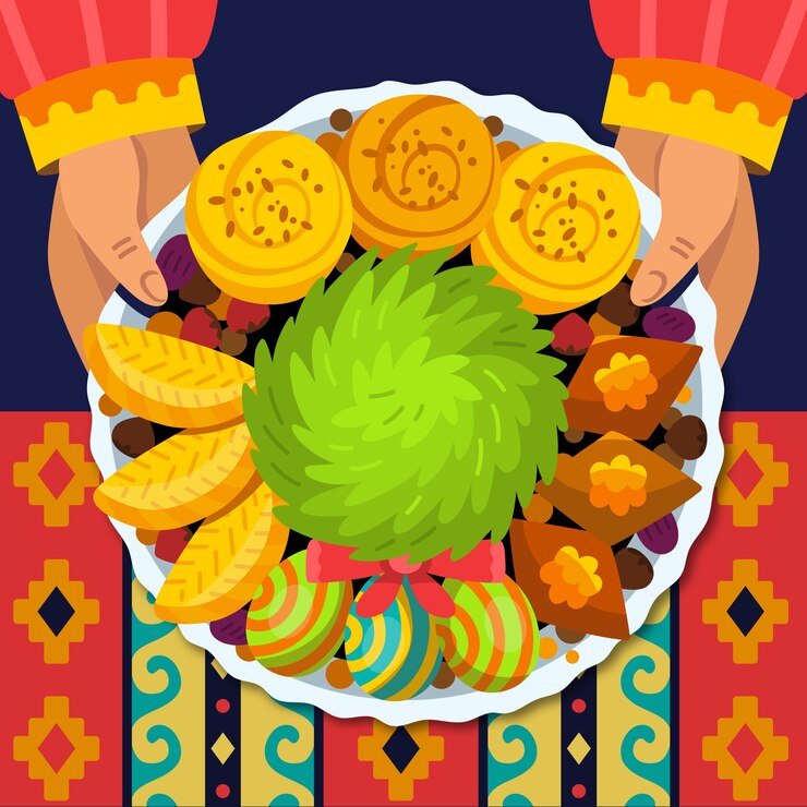 Free Vector flat nowruz illustration