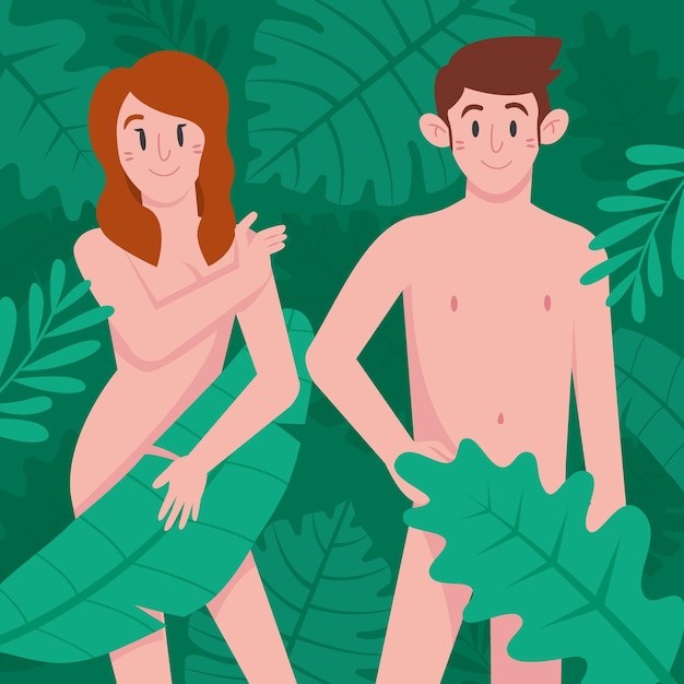 Free vector flat nude zone concept illustrated