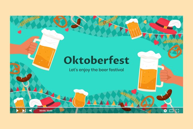 Flat oktoberfest youtube thumbnail