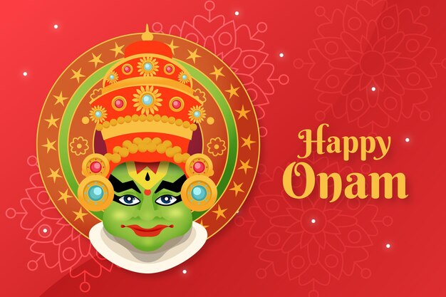 Плоская концепция иллюстрации onam