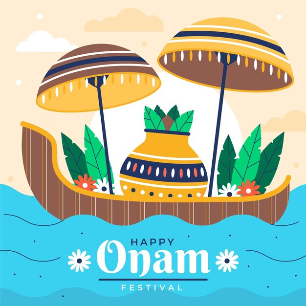 플랫 onam 그림