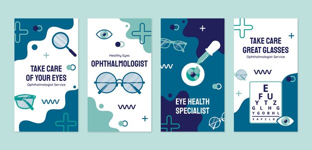 Flat ophthalmologist instagram stories collection